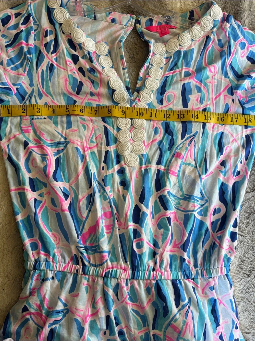 Lilly Pulitzer Reble Romper Dress Nautical Print - Picture 13 of 14